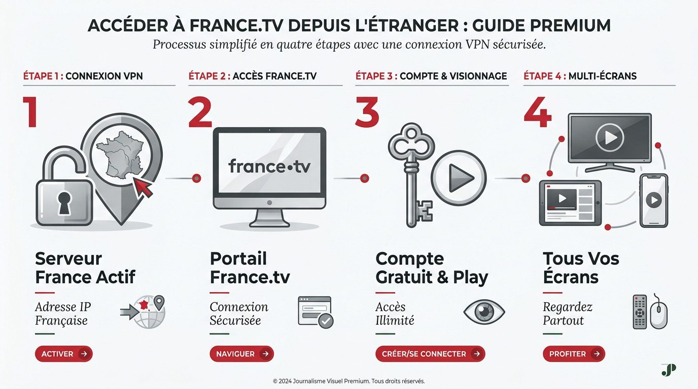 Guide pratique pour accéder aux directs de France TV depuis l'étranger
