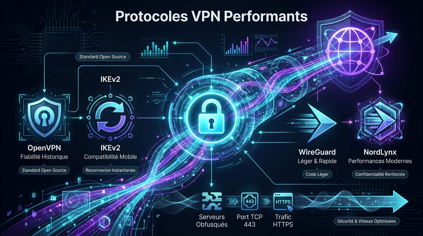 Comparaison des protocoles VPN WireGuard et OpenVPN pour la sécurité et la vitesse