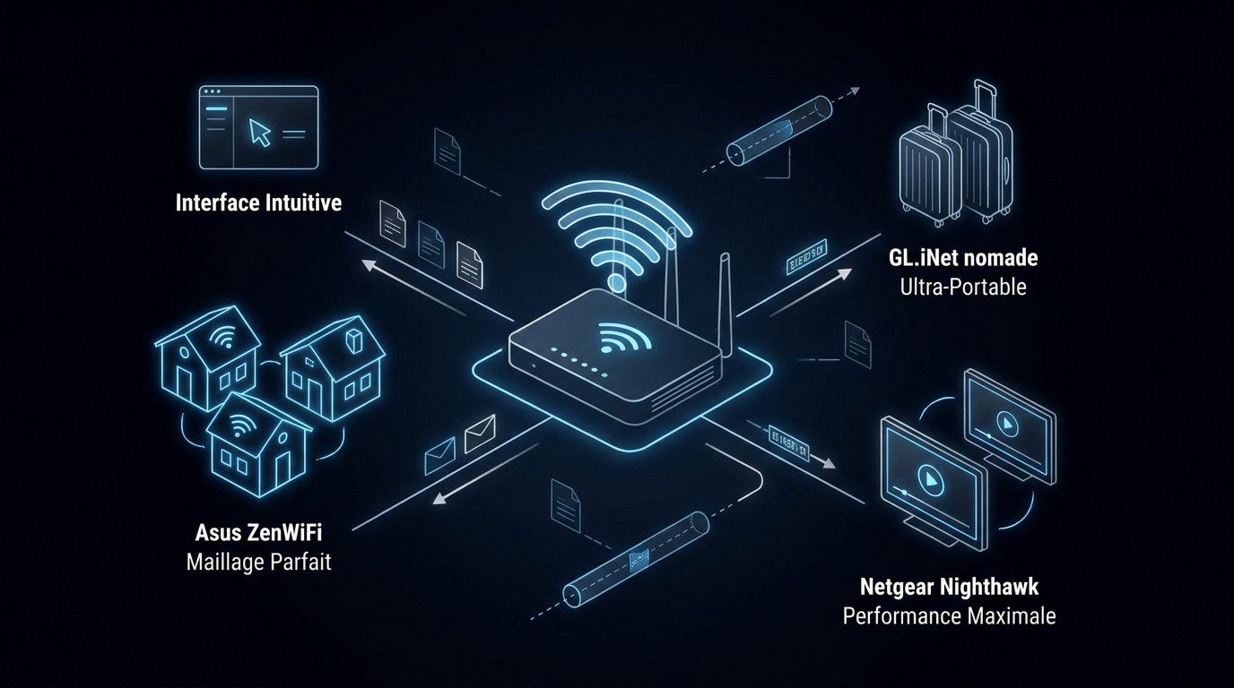 Routeur moderne haute performance pour s&eacute;curisation r&eacute;seau VPN