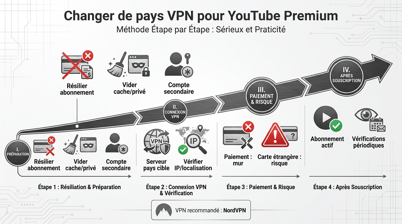 Globe stylisé avec des étiquettes de prix pour illustrer le changement de pays via VPN